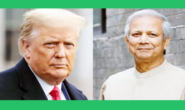 ট্রাম্পকে শুভেচ্ছা জানিয়েছেন ড. মুহাম্মদ ইউনূস