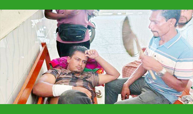 যুবক গুলিবিদ্ধ