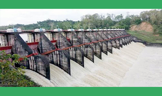 কাপ্তাই পানি বিদ্যুৎ উৎপাদন কেন্দ্রের ১৬টি জলকপাট খুলে দিয়ে দেড় ফিট উচ্চতায় পানি নিষ্কাশন