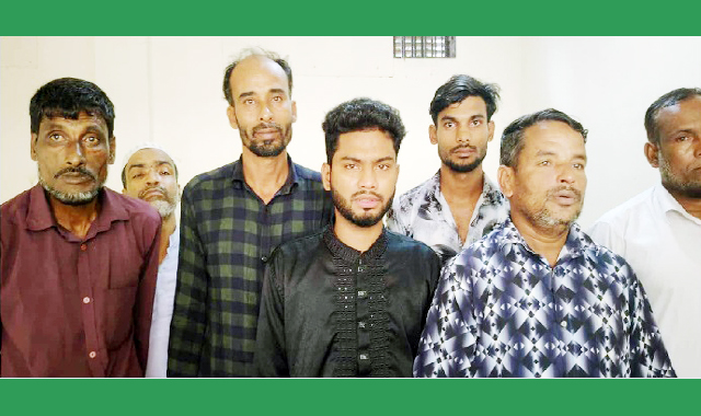 চাঁদাবাজির মামলায় সমন্বয়ক রিচয়দানকারী আজমল সহ ৭ জনকে গ্রেফতার