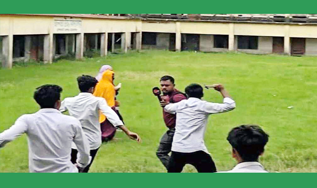 শিক্ষকদের উস্কানিতে গণমাধ্যমকর্মীদের ওপর হামলা করে কিছু শিক্ষার্থী