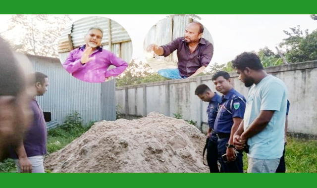 অবৈধভাবে বালু উত্তোলনকালে পৌর বিএনপির আহ্বায়ক ও যুগ্ম আহ্বায়ক আটক