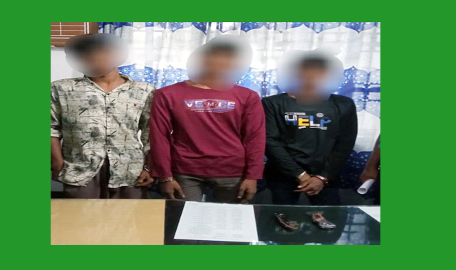 তিন যুবক কে গ্রেপ্তার করেছে দক্ষিণ সুরমা থানাপুলিশ