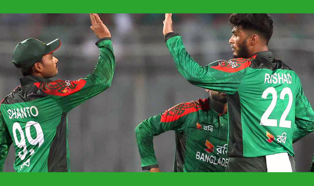 ওয়ানডে সিরিজের প্রথম ম্যাচে দুর্দান্ত জয় তুলে নিয়েছে বাংলাদেশ