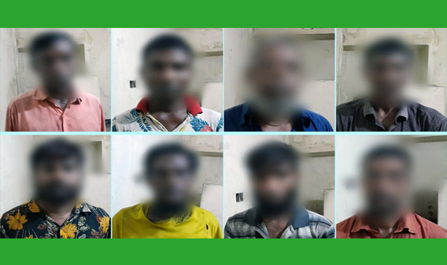 পুলিশের বিশেষ অভিযানে ১০ জন জুয়াড়ি আটক