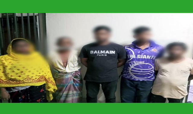এক নারীসহ সিলেটে পাঁচজনকে আটক করেছে পুলিশ