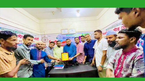 সিলেট ইয়াং স্টার কেন্দ্রীয় কমিটির অর্থ সম্পাদক শহীদুল ইসলাম নোমানকে সংবর্ধনা প্রদান