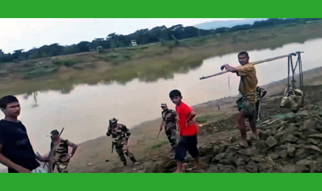 জকিগঞ্জ সীমান্ত দিয়ে বাংলাদেশের অভ্যন্তরে বিএসএফের একটি দল প্রবেশ অত:পর