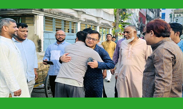 বেগম জিয়ার সুস্থতার জন্য দোয়া ও ধানের শীষে ভোট চেয়ে খন্দকার মুক্তাদিরের গণসংযোগ অব্যাহত