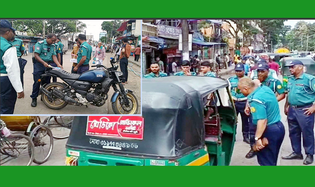 গত ৩২ ঘন্টায় সিলেটে ১৭৭টি যানবাহনের বিরুদ্ধে ব্যবস্থা গ্রহণ