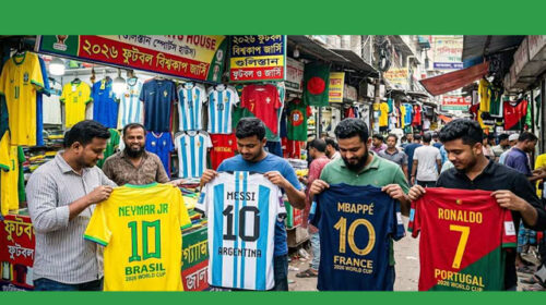সব দলের জার্সির চাহিদা থাকলেও বেশি বিক্রি হচ্ছে আর্জেন্টিনা ও ব্রাজিলের জার্সি