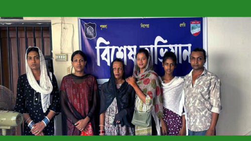 ৬ জন হিজড়াকে আটক