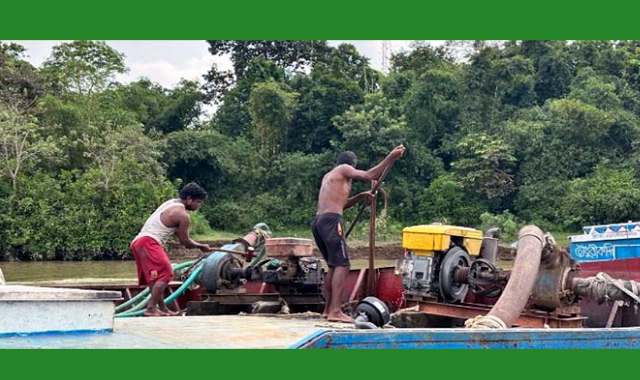 বালু উত্তোলনের বিরুদ্ধে অভিযান