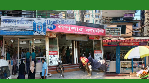 ৩টি ফার্মেসি থেকে প্রায় অর্ধলক্ষ টাকা জরিমানা