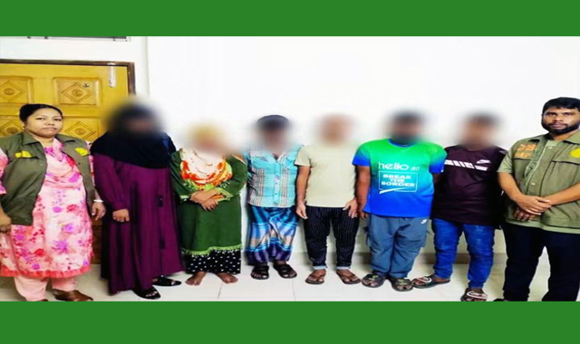 হোটেল থেকে ৬ নারী-পুরুষকে আটক