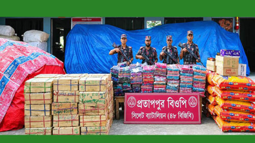 সীমান্তে অভিযান চালিয়ে ভারতীয় বিভিন্ন পণ্য জব্দ