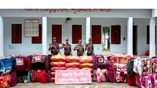 সিলেট সীমান্তে ৪৬ লাখ টাকার বেশি চোরাচালানি পণ্য জব্দ