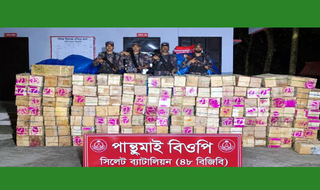 সীমান্তে পৃথক অভিযান চোরাচালানী মালামাল আটক- চোরাকারবারী আটক নেই