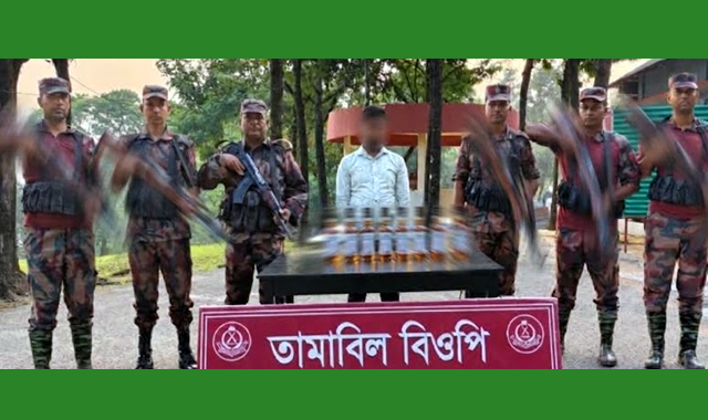 সীমান্তে পৃথক অভিযান-১ জনকে আটক