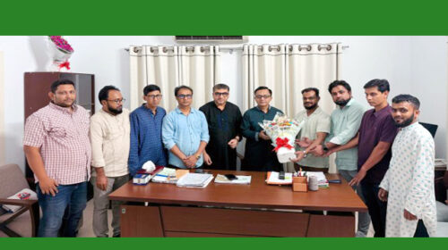 শিল্প বস্ত্রমন্ত্রীর সঙ্গে সৌজন্য সাক্ষাৎ করেছেন সিলেট জেলা ও মহানগর যুবদলের নেতৃবৃন্দ