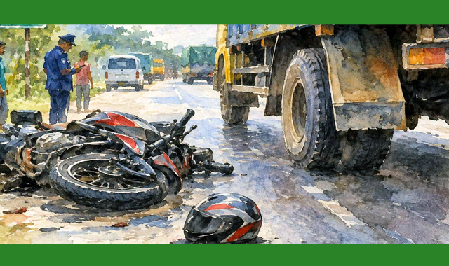 ট্রাকচাপায় দুই মোটরসাইকেল আরোহী নিহত