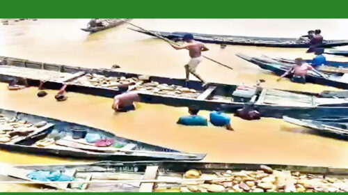 লোভাছড়া কোয়ারিতে পাথর লুটের মহোৎসব চলছে